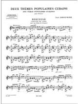 2 Thèmes populaires Cubains - BROUWER - Partition - Guitare
